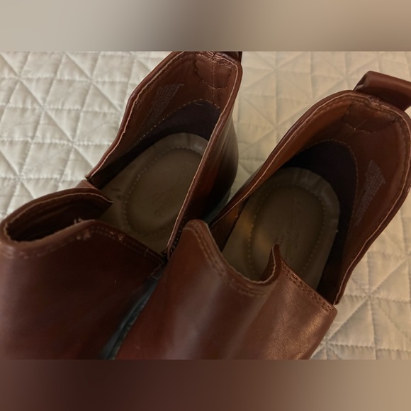 Universal Threads Ankle Boots Size 9 Shoes Brown Slides Low Heel Western-Style! - Picture 6 of 10